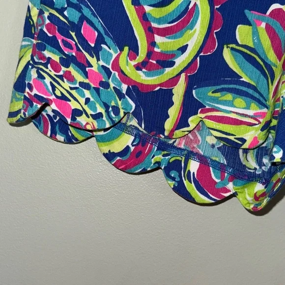 Lilly Pulitzer Magnolia Shorts Toucan Play Size 6 Colorful Beach Resort - Picture 3 of 11